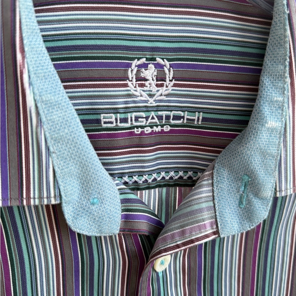 Bugatchi Multicolor Striped Shirt - Picture 2 of 4
